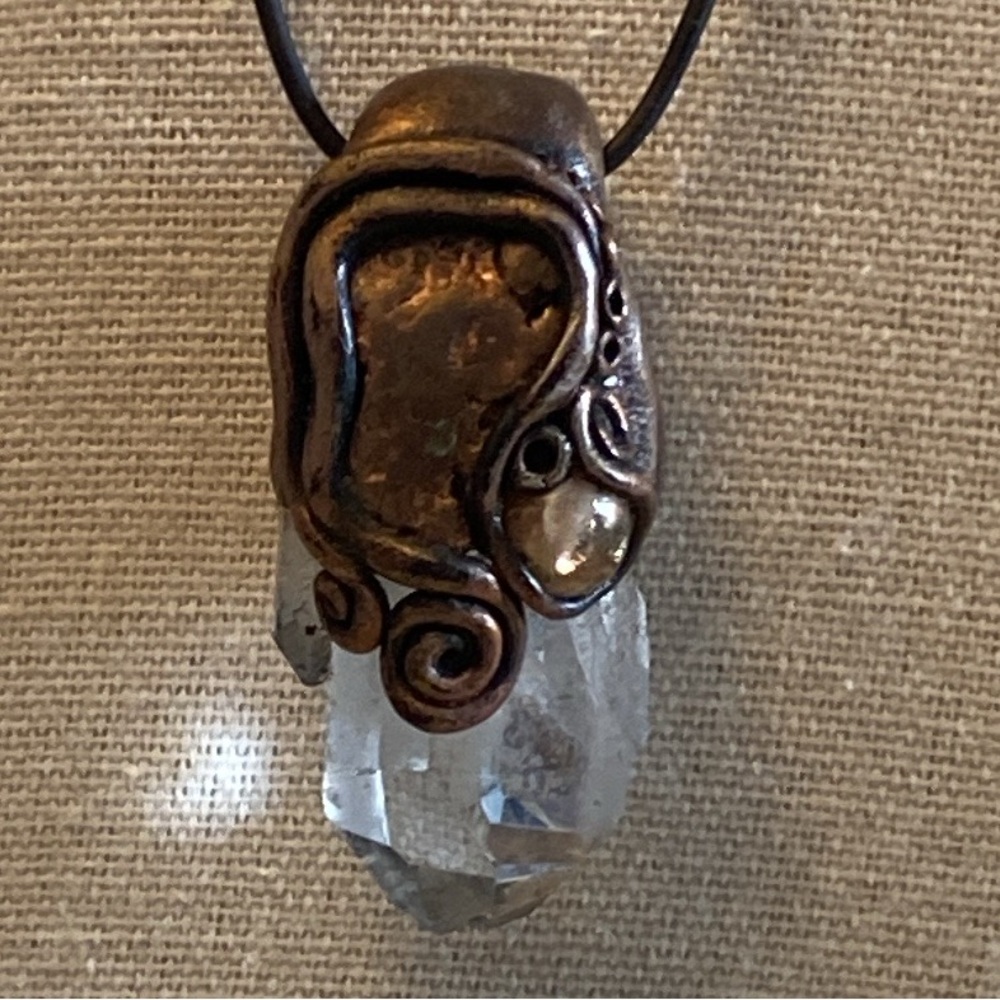 One of a Kind Crystal Artisan Pendant